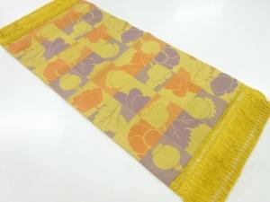 川島織物製　芥子模様織出しテーブルセンター